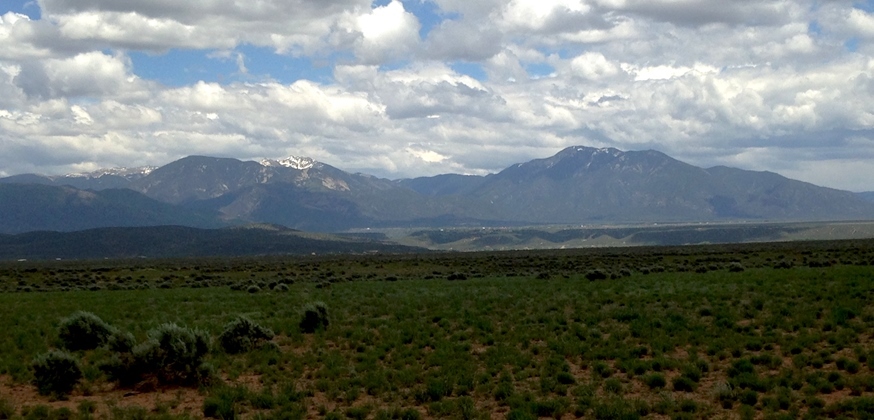 Tierra del Oro Mistico, view with green grass.