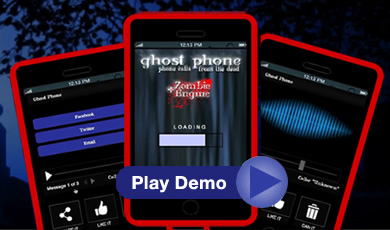 Ghost Phone: Phone Calls from the Dead phone app. Click to WATCH THE DEMO!